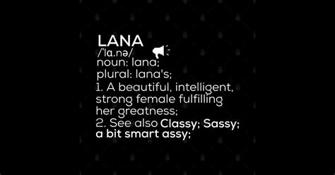 lana def|LANA Definition & Meaning 